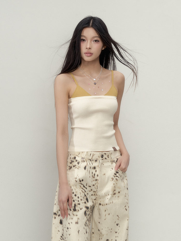 Color-Block Spliced Strap Vest - CHINASQUAD