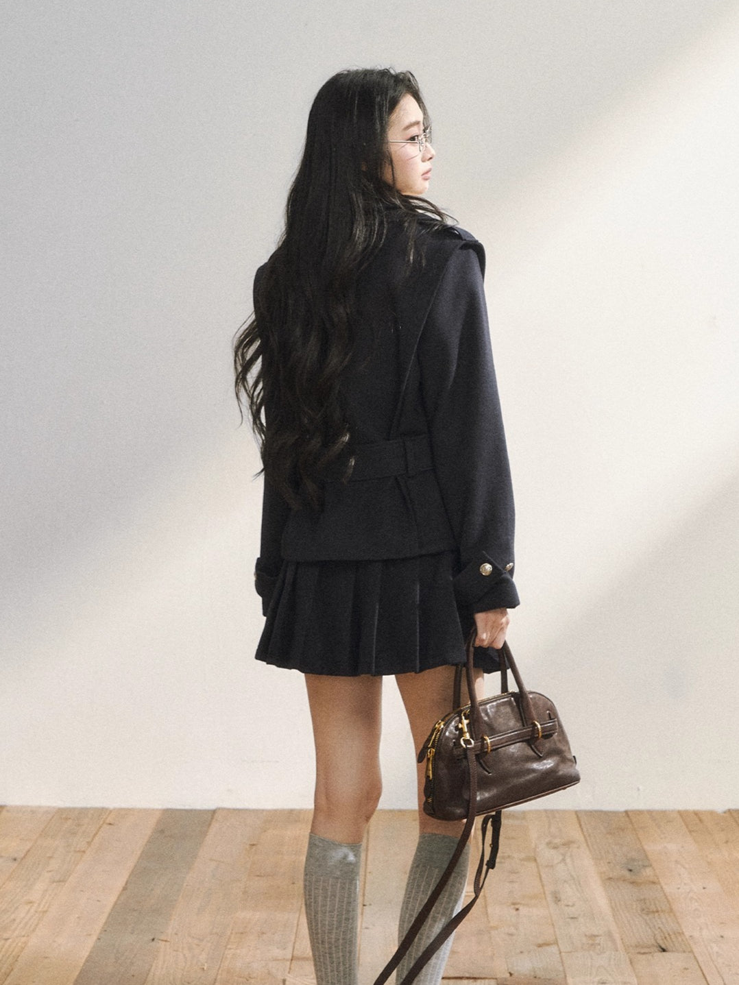 Vintage-Inspired Quilted Blazer & Skirt Set