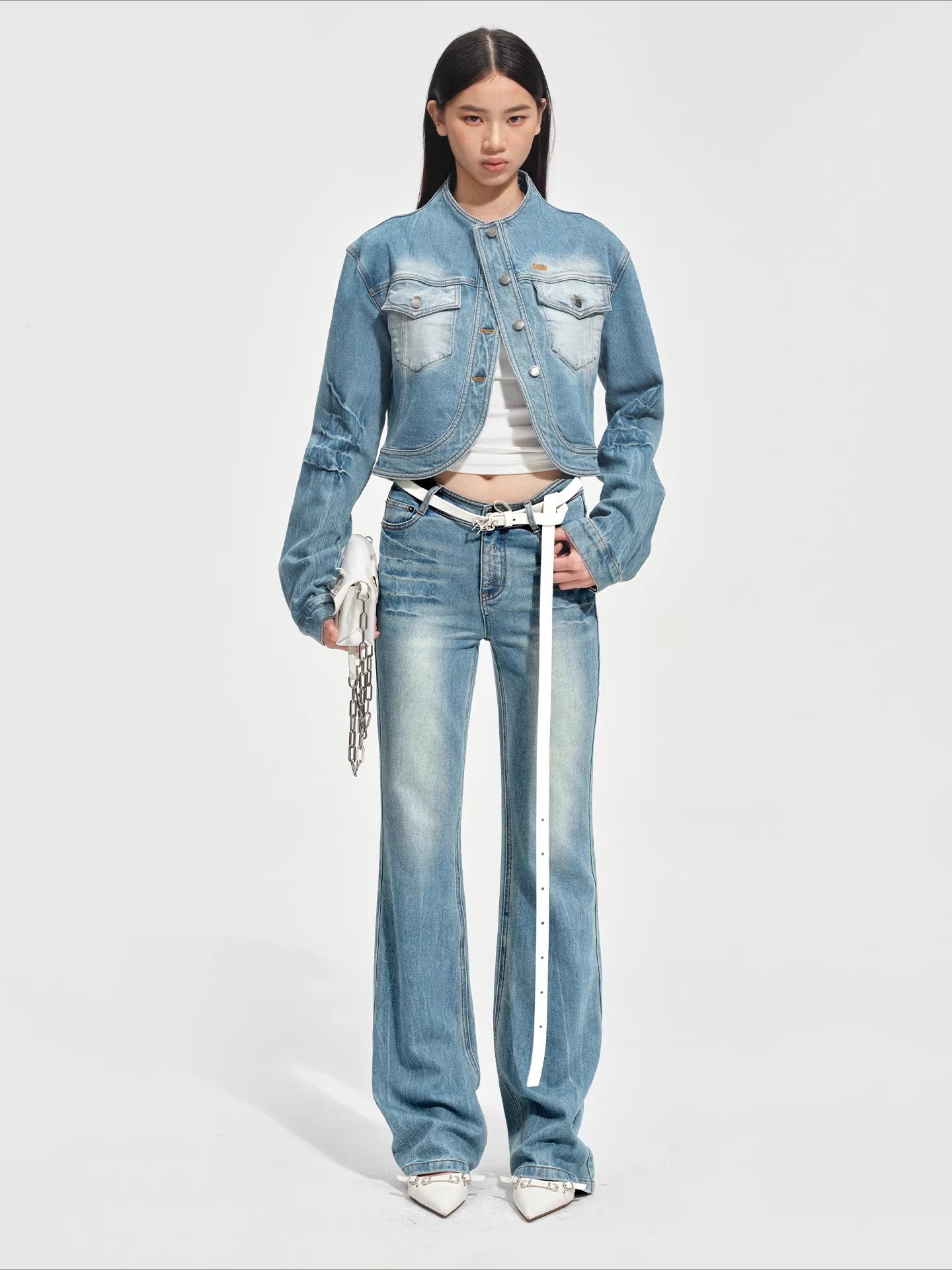 Washed Twill Denim Jacket