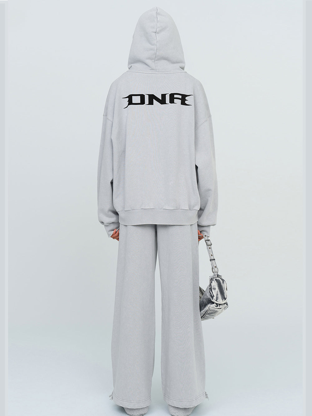 Black & Gray Floral Straigh-Leg Pants - CHINASQUAD