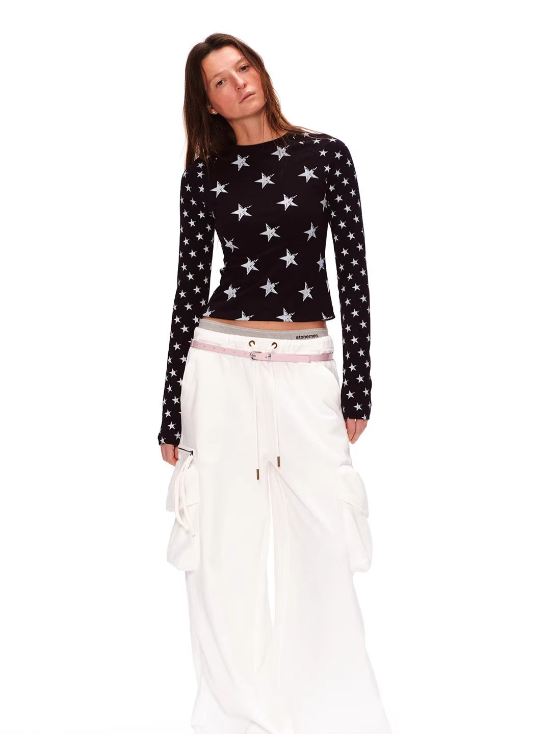 Vintage Distressed Raglan Long Sleeve T-Shirt