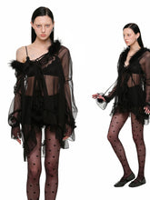 Chiffon and Fur Panel Shirt - CHINASQUAD