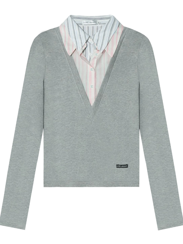 Fake Three-piece Contrast Color Polos - CHINASQUAD