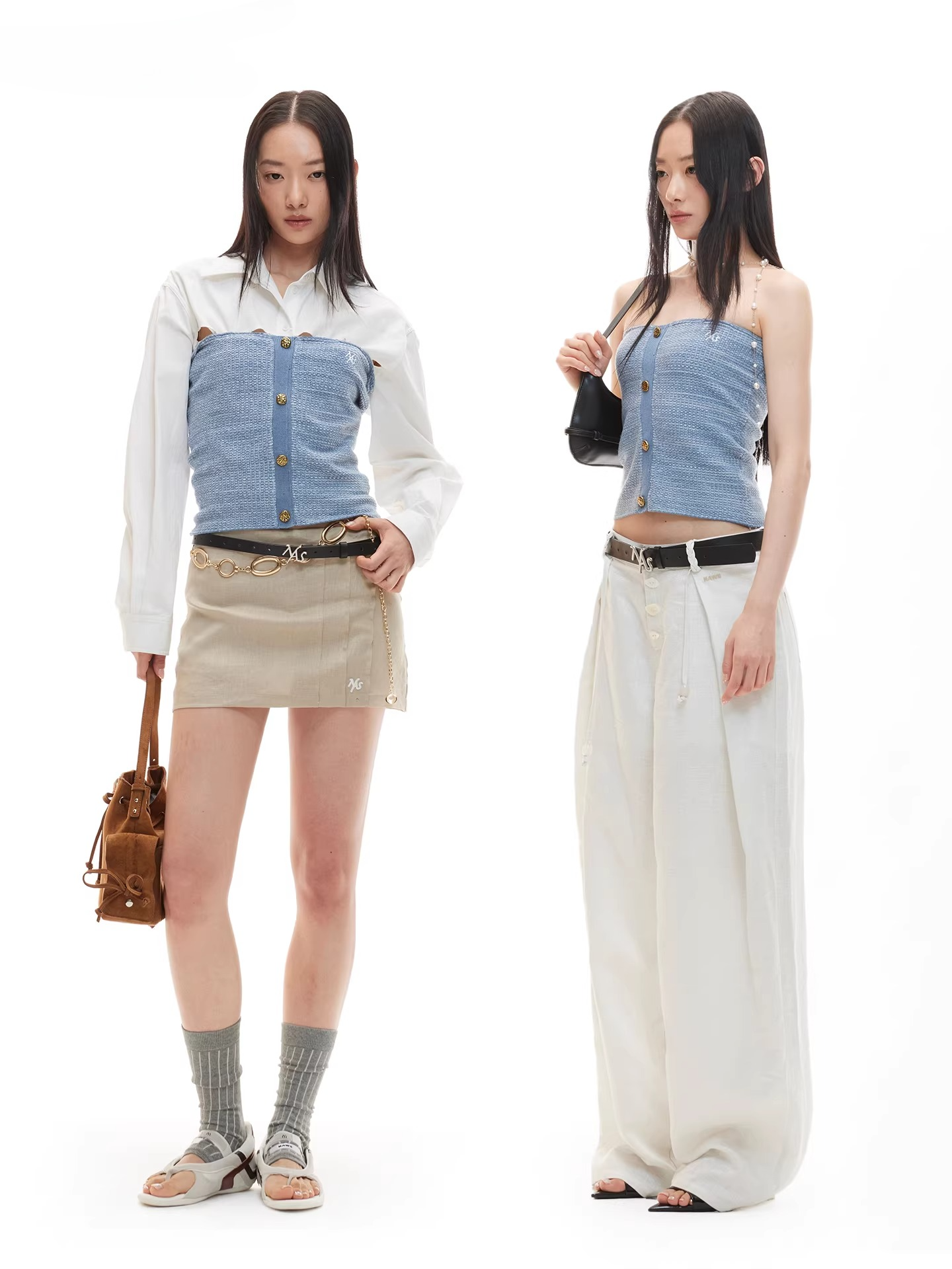 Nomadic Rider Textured Knit Bandeau Top