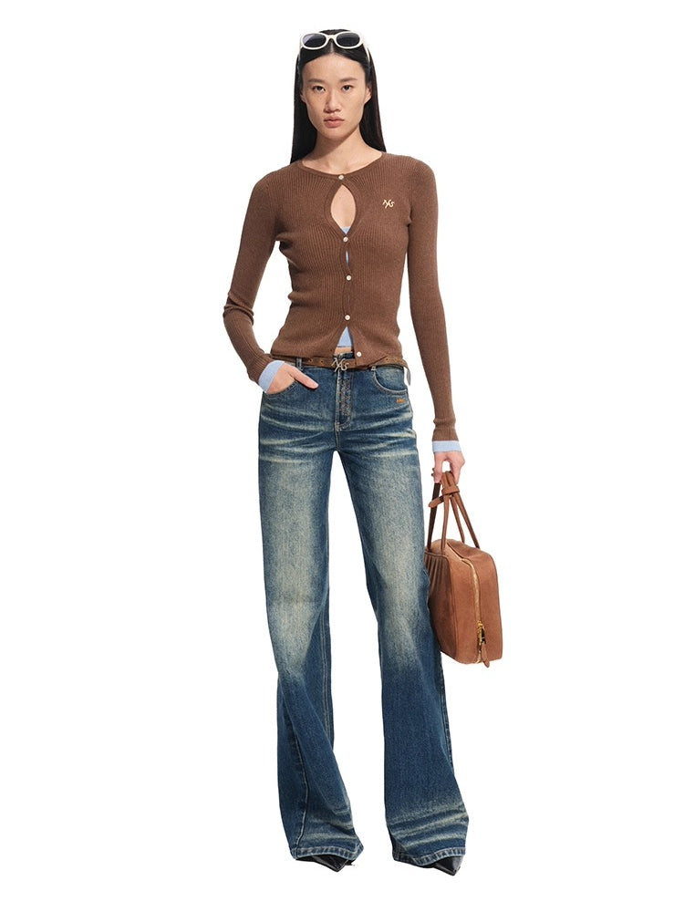 Fake Two-Piece Perth Knit Cardigan - CHINASQUAD
