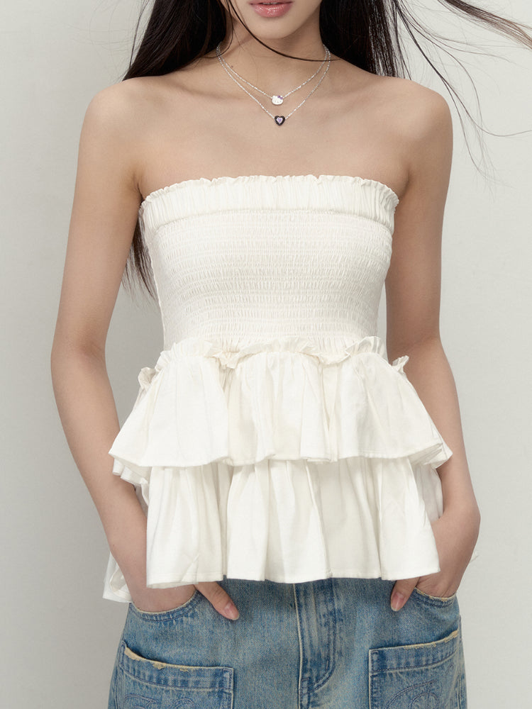 Wrinkled Convertible Cake Skirt - CHINASQUAD