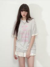 Floral Print Round Neck Short-Sleeve T-shirt  - CHINASQUAD