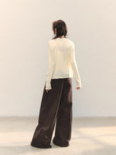 Turned-over Waist Straight-leg Casual Pants - CHINASQUAD