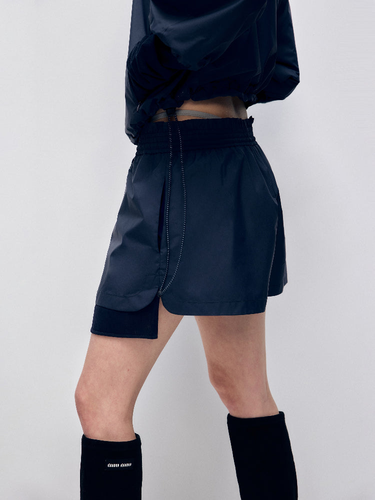 Color Block Outdoor Sports Jacket & Shorts Set - CHINASQUAD