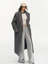 Gray Relaxed Fit Woolen Coat - CHINASQUAD