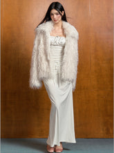 Large Lapel Faux Fur Coat - CHINASQUAD