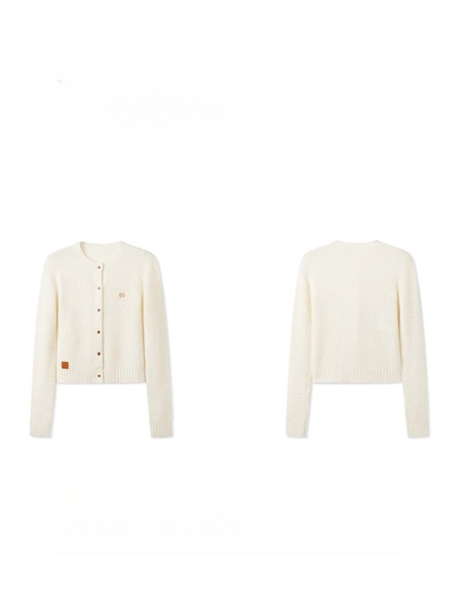 Polar Wool Loop Knit Cardigan