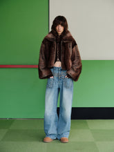 (Final Sale) Washed Denim Wide-Leg Pants - CHINASQUAD