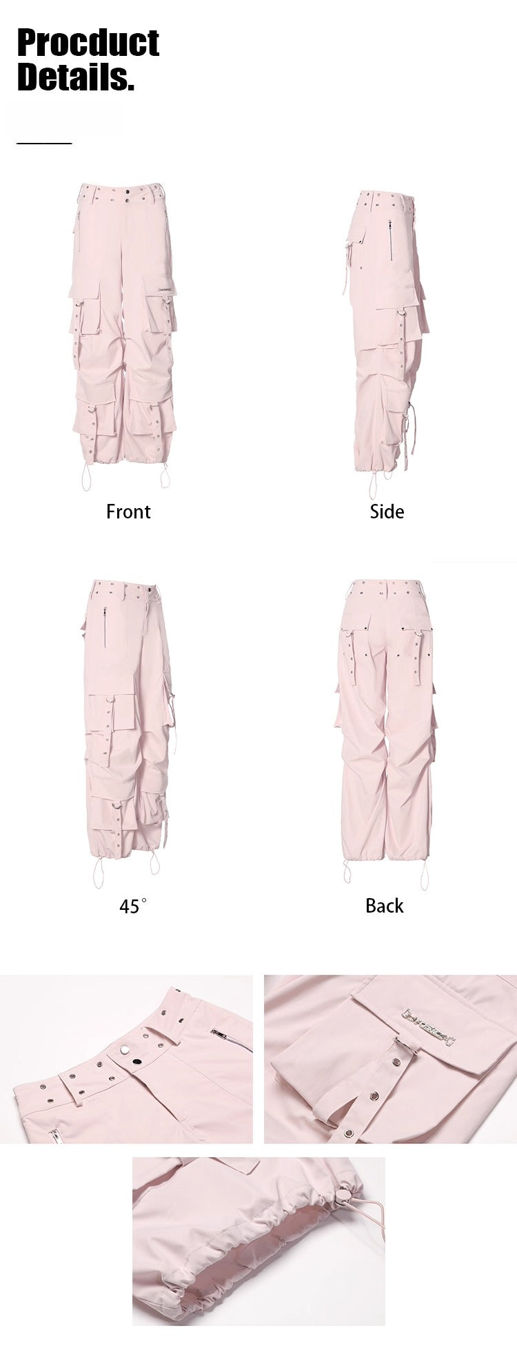 Y2K Low-Waist Cargo Pants