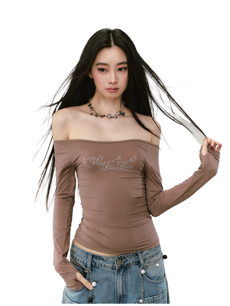 One-shoulder Skin-friendly Top - CHINASQUAD