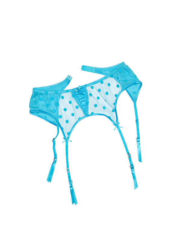 Polka Dot Lace Garter Belt - CHINASQUAD