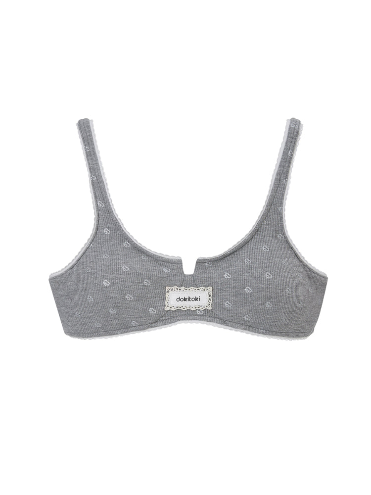 Silver-Logo Camisole Bra Innerwear