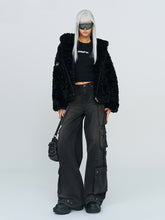 Cross Patch Fur Coat - CHINASQUAD