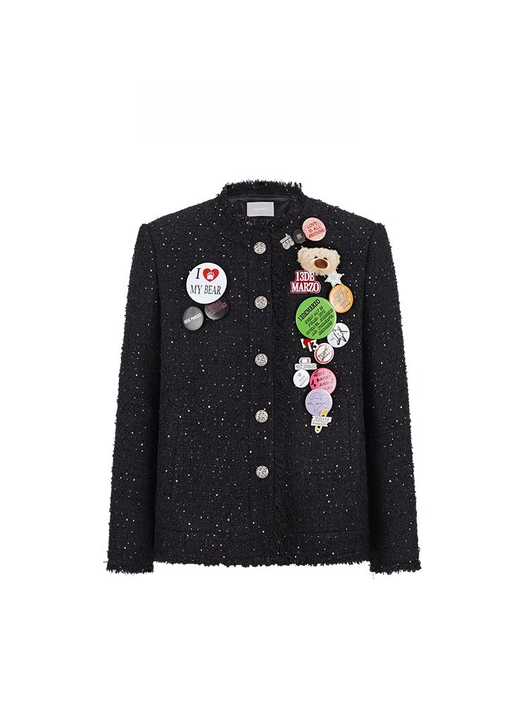 Badge Tweed Jacket
