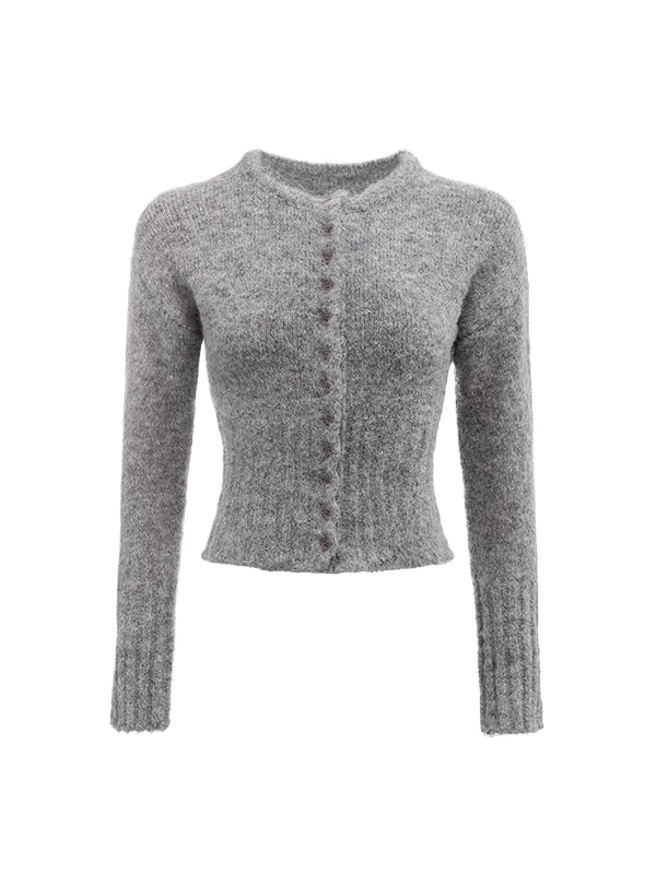 Ribbed Knit Cardigan - CHINASQUAD