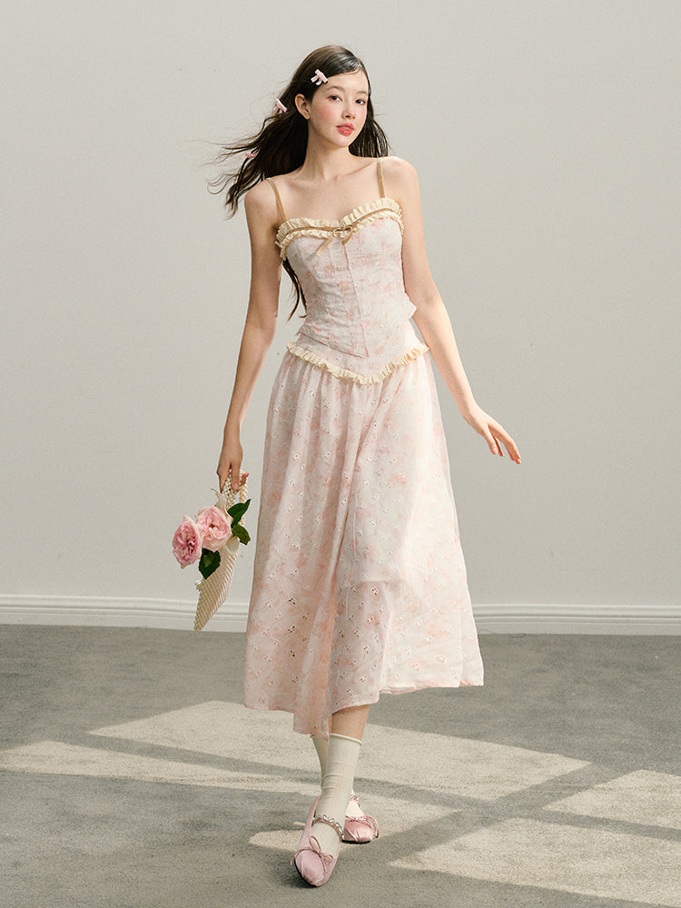 Beige Lace Crochet Skirt - CHINASQUAD
