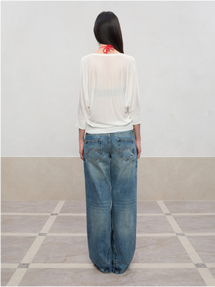 Layered Color Blocking U-Neck Halter Vest - CHINASQUAD