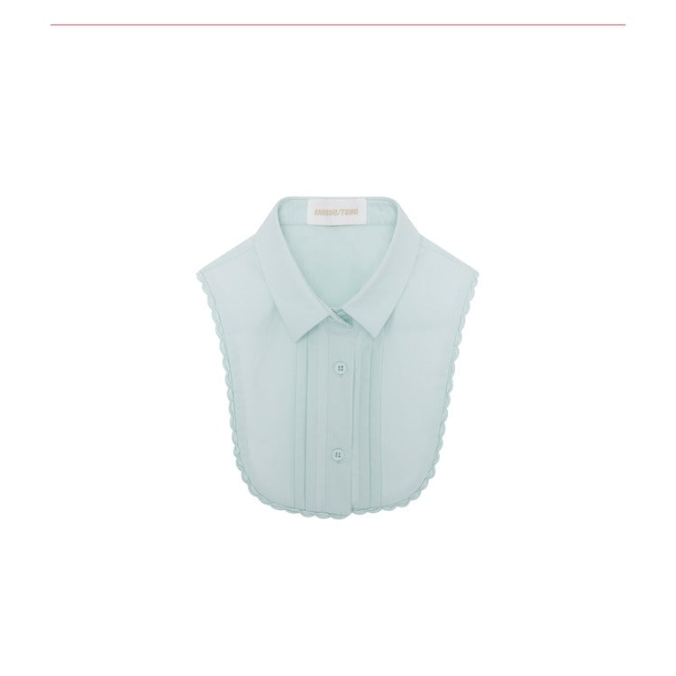 Ruffled Cotton Detachable Collar - CHINASQUAD