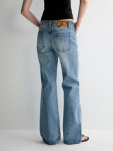 Irregular Pocket Wide-Leg Denim Pants - CHINASQUAD
