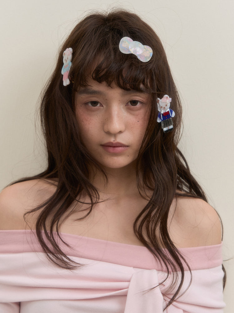 Acrylic Spring Bear Hairpin - CHINASQUAD