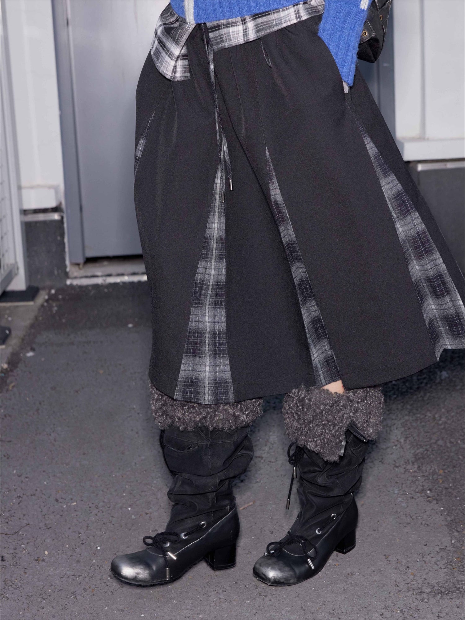 Detachable Fur Collar Suede Knee-High Fashion Boots - CHINASQUAD