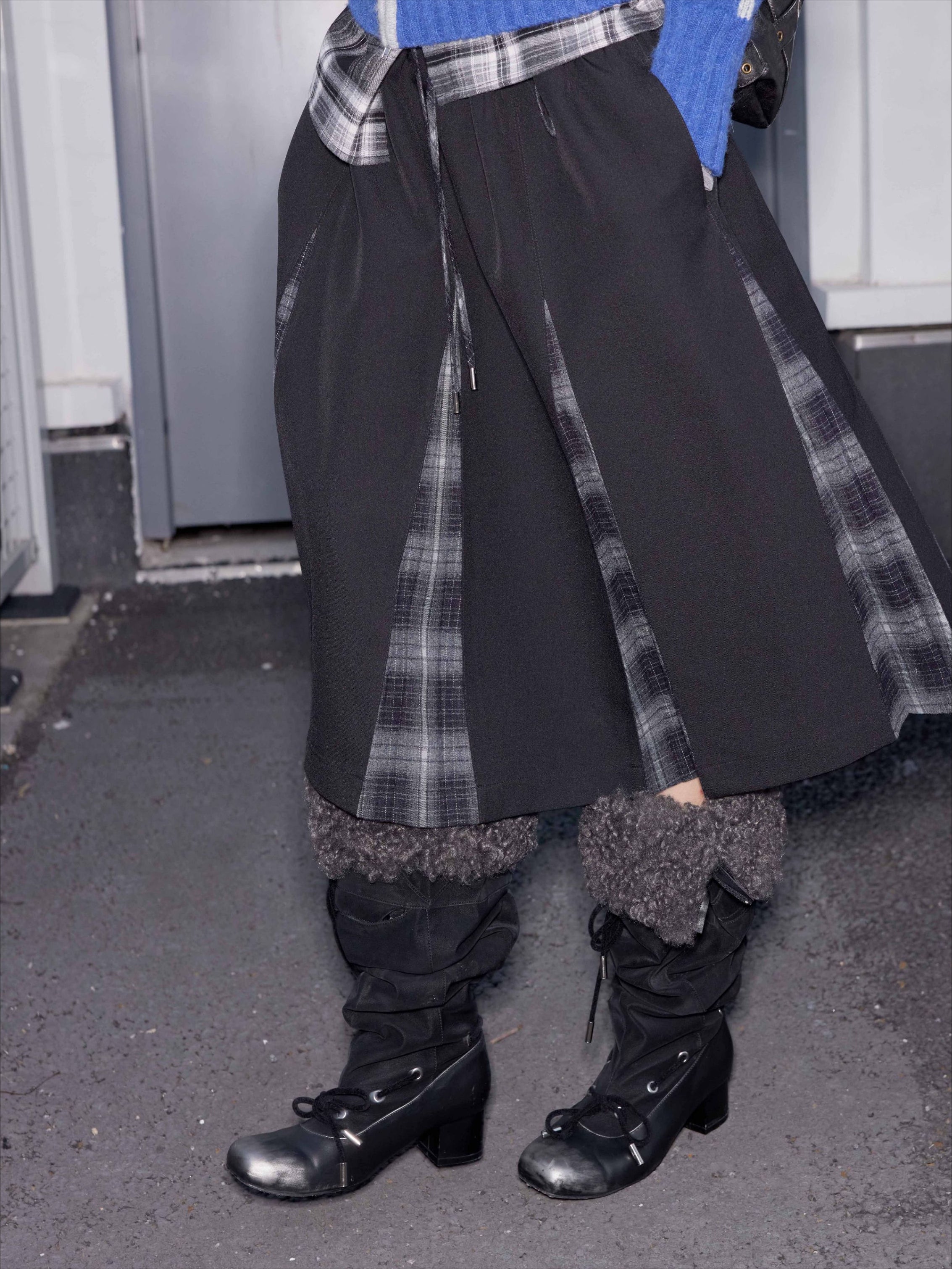 Detachable Fur Collar Suede Knee-High Fashion Boots - CHINASQUAD