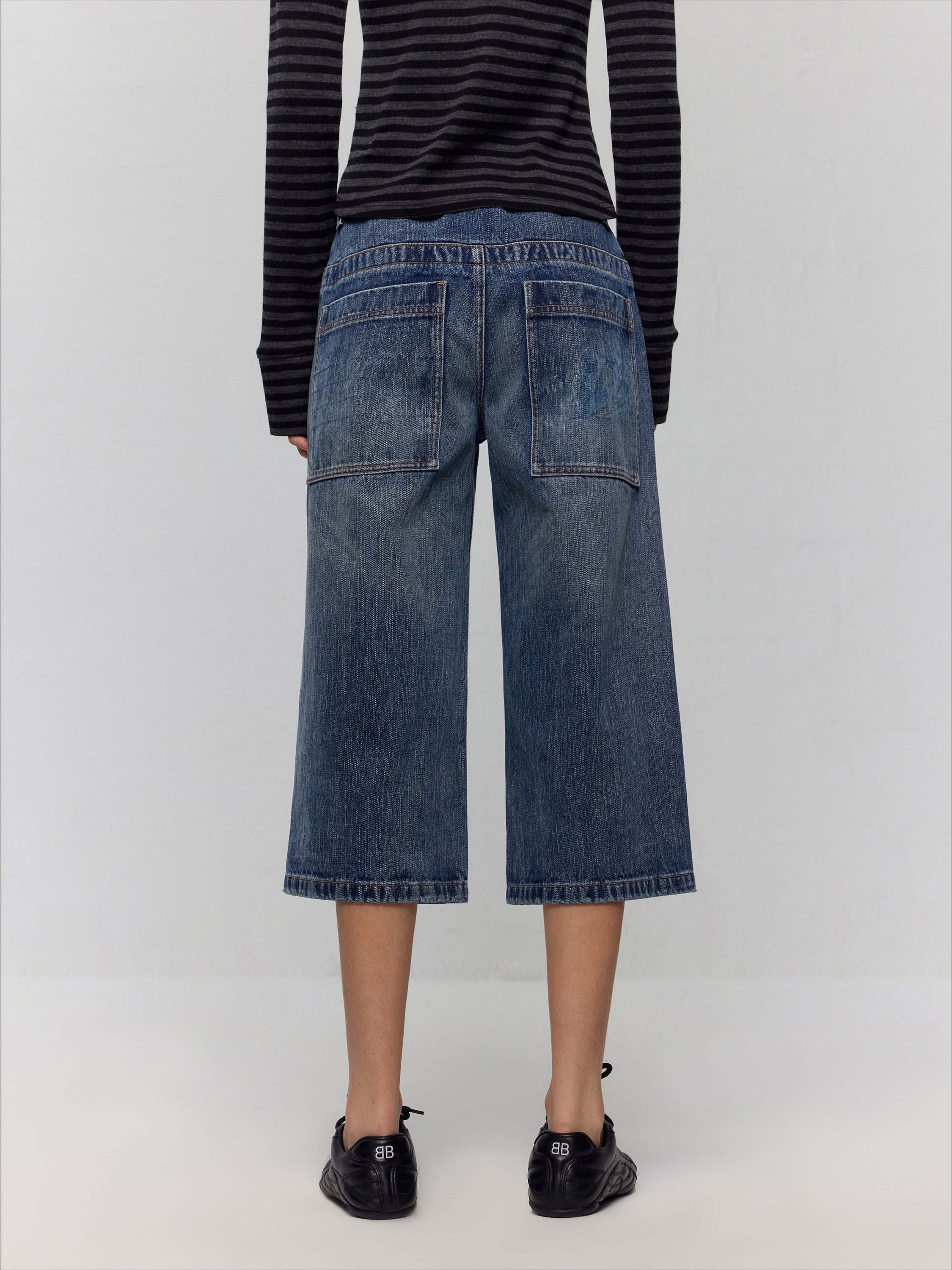 Removable Leg Design Wide-Leg Pants - CHINASQUAD