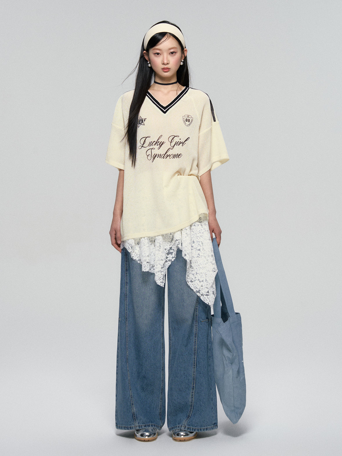 Asymmetric Sheer Lace Layered Skirt - CHINASQUAD