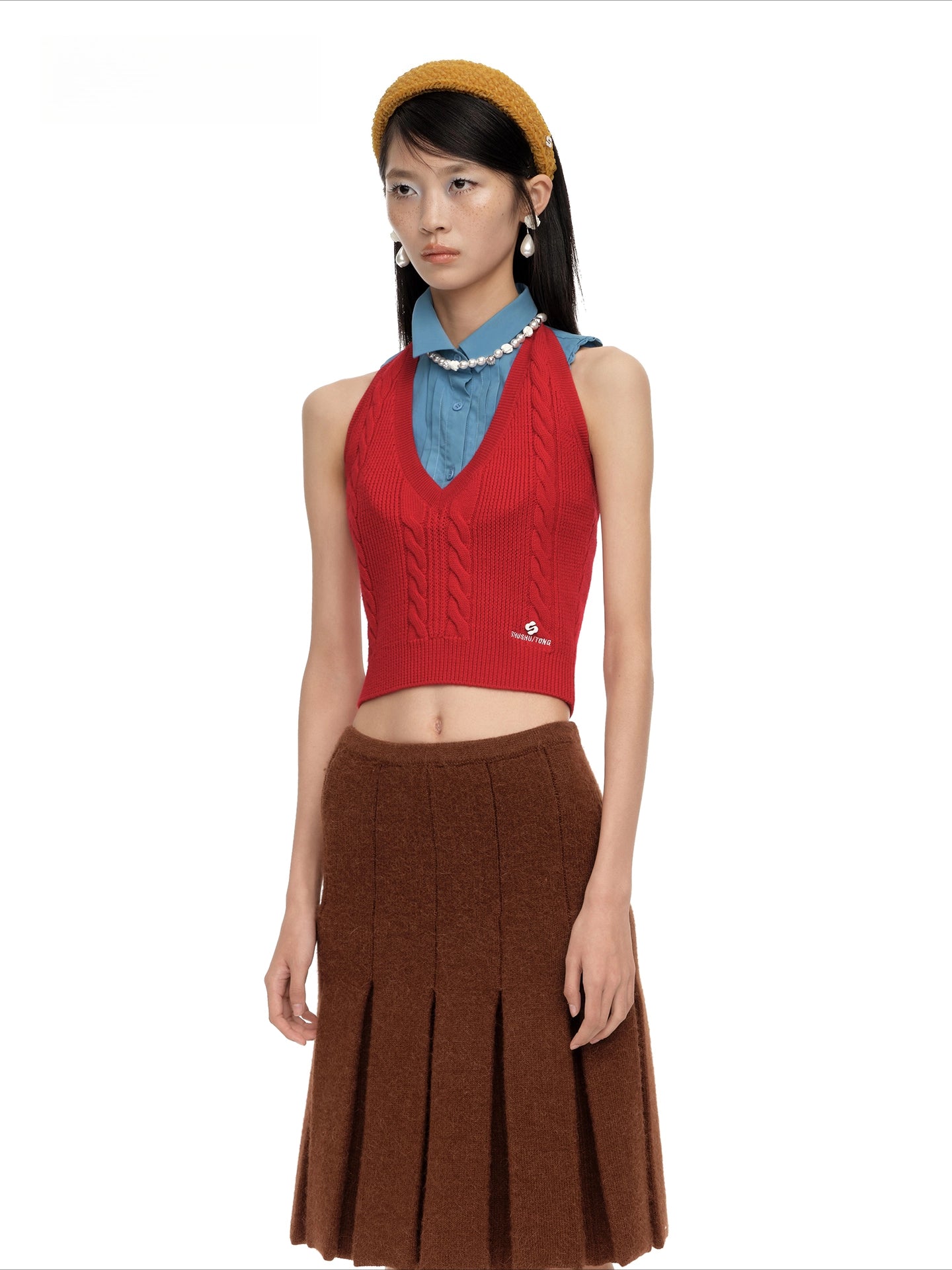 Ruffled Cotton Detachable Collar - CHINASQUAD