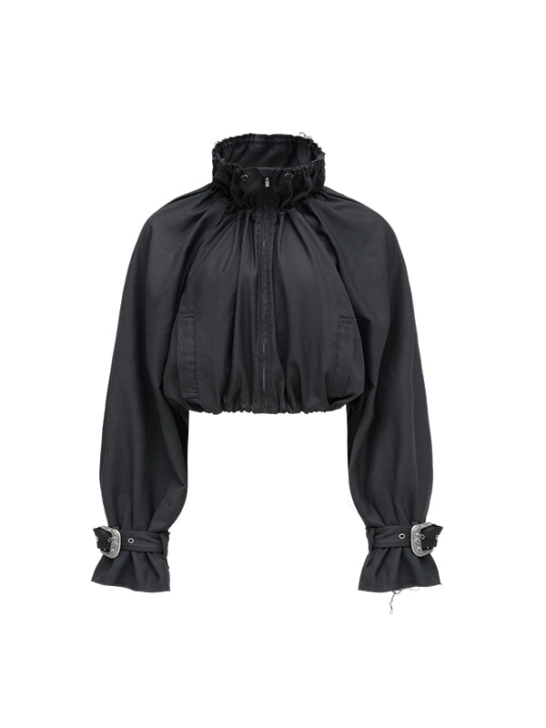 Cropped Balloon Bomber Jacket - CHINASQUAD