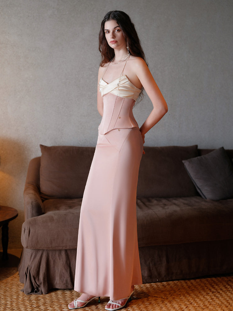 Fitted Mermaid Style Half Skirt & Top Set - CHINASQUAD