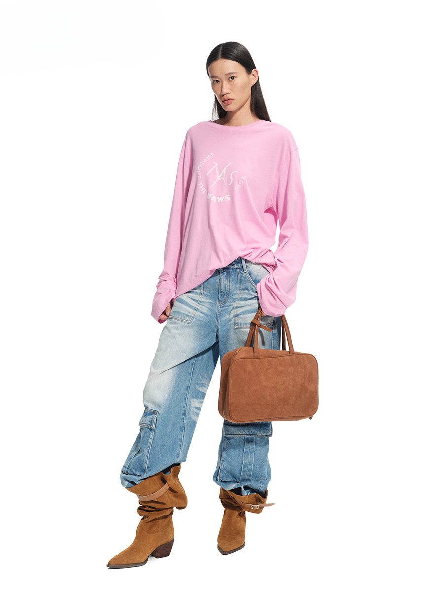 Vintage Washed Casual Loose T-Shirt - CHINASQUAD