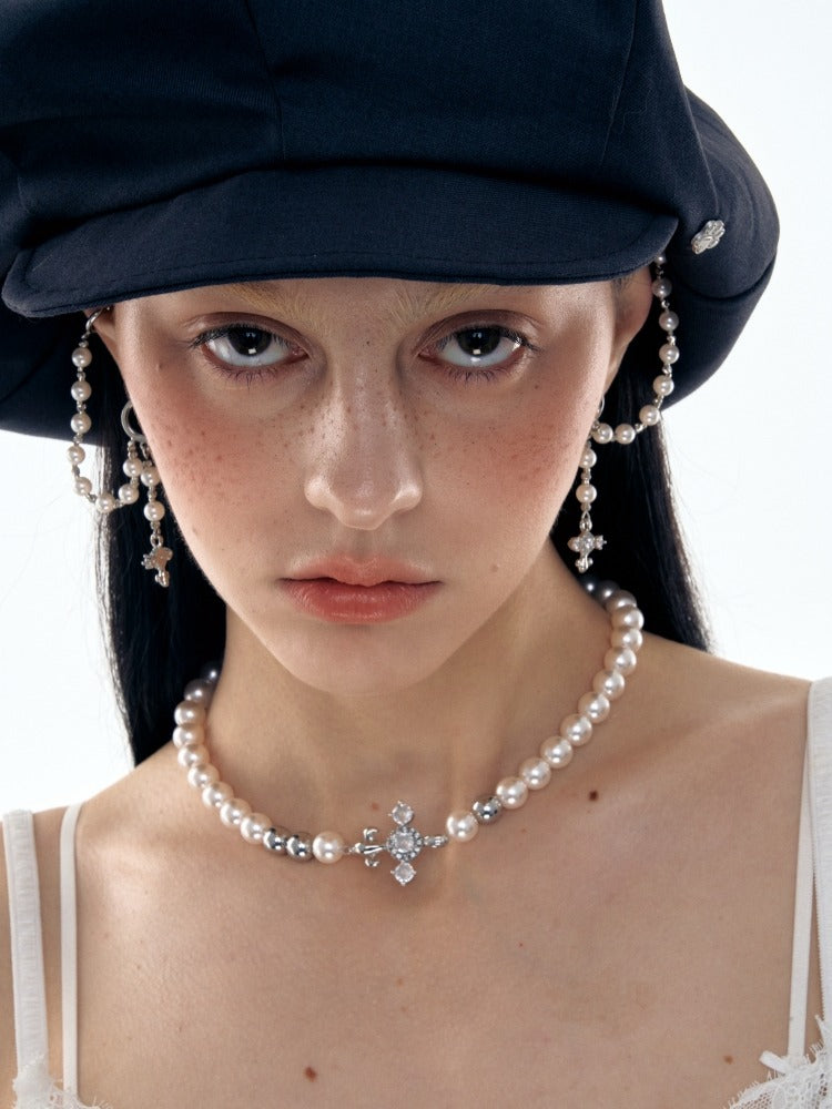 Iris Pearl Choker Necklace - CHINASQUAD