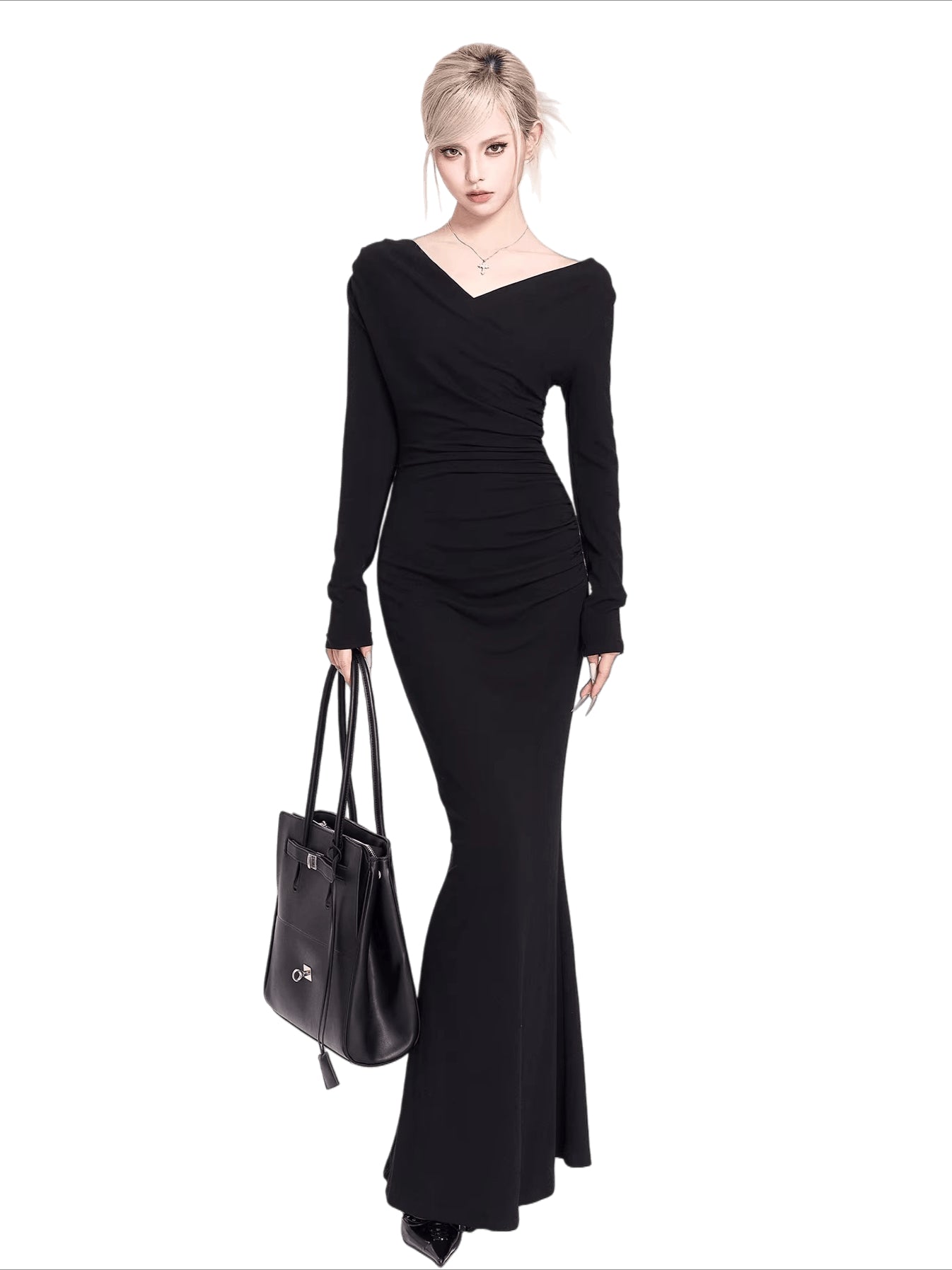 Sculpting Silhouette Muse Mermaid Maxi Dress