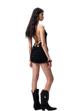 V-Neck Beaded Draped Collar Halter Cami Top - CHINASQUAD