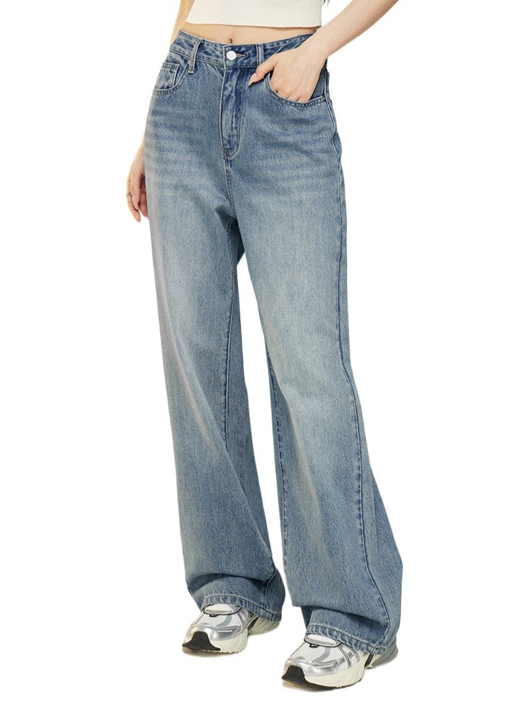 MacyMccoy Logo Embroidered Wide-Leg Jeans - CHINASQUAD