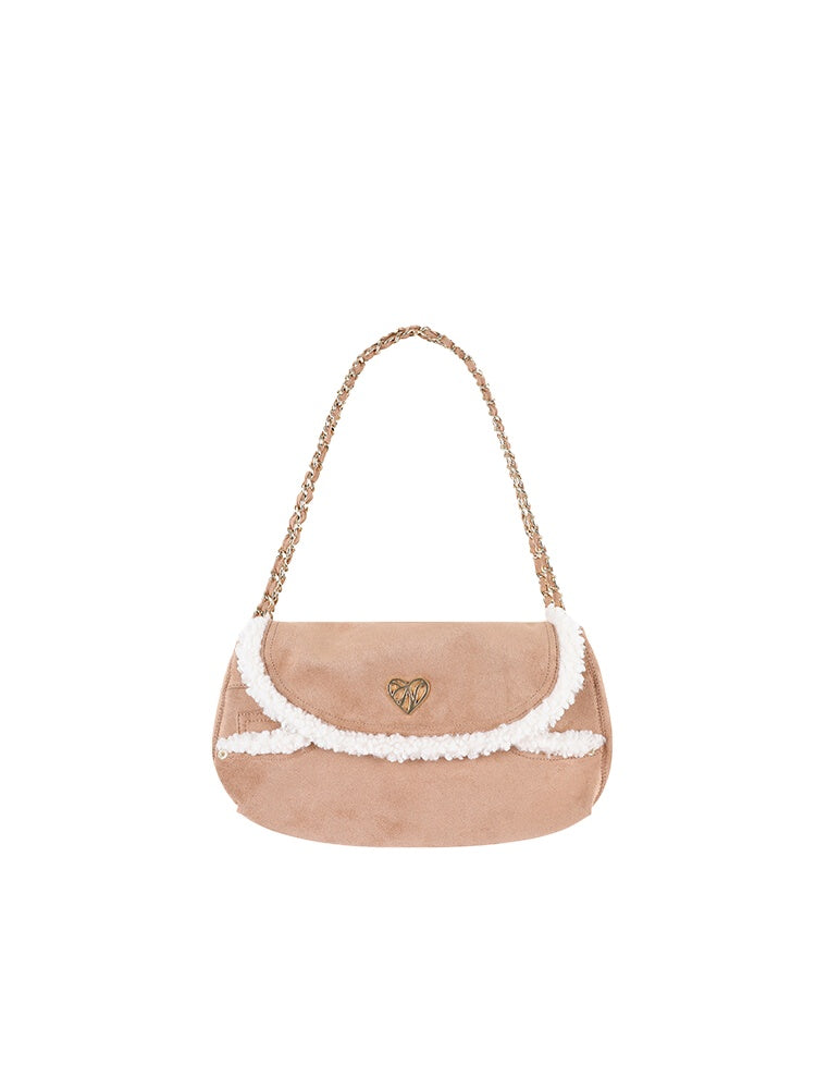 Suede Brown Pouch Bag - CHINASQUAD