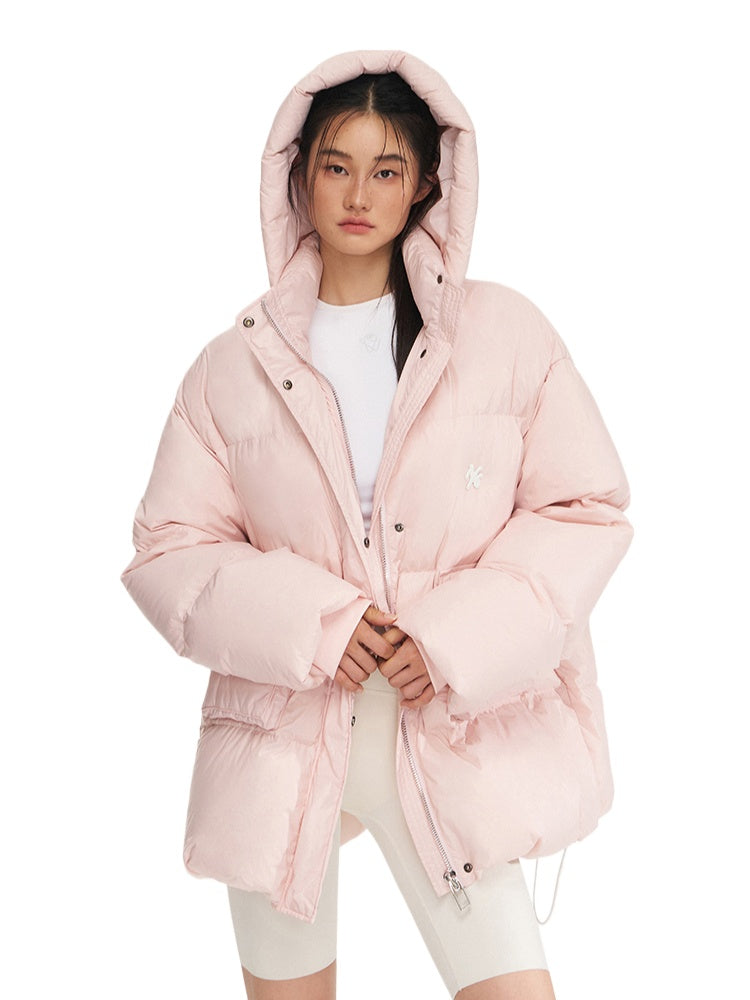 White Duck Down Hooded Jacket - CHINASQUAD