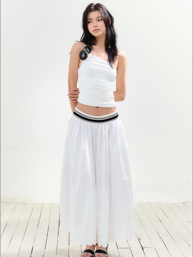 Striped Waistline Tutu Skirt - CHINASQUAD