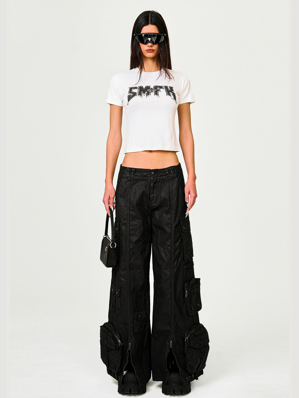 Rock Slim-Fit Elastic Print T-shirt - CHINASQUAD