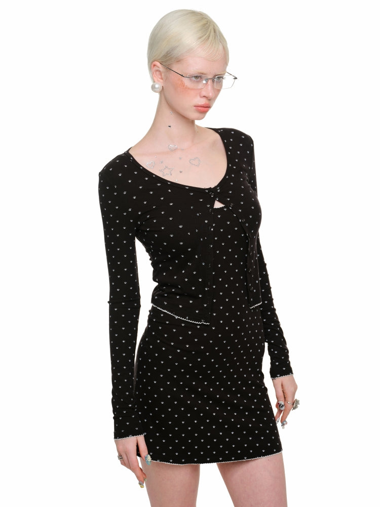 Cat Paw Knit Dress - CHINASQUAD