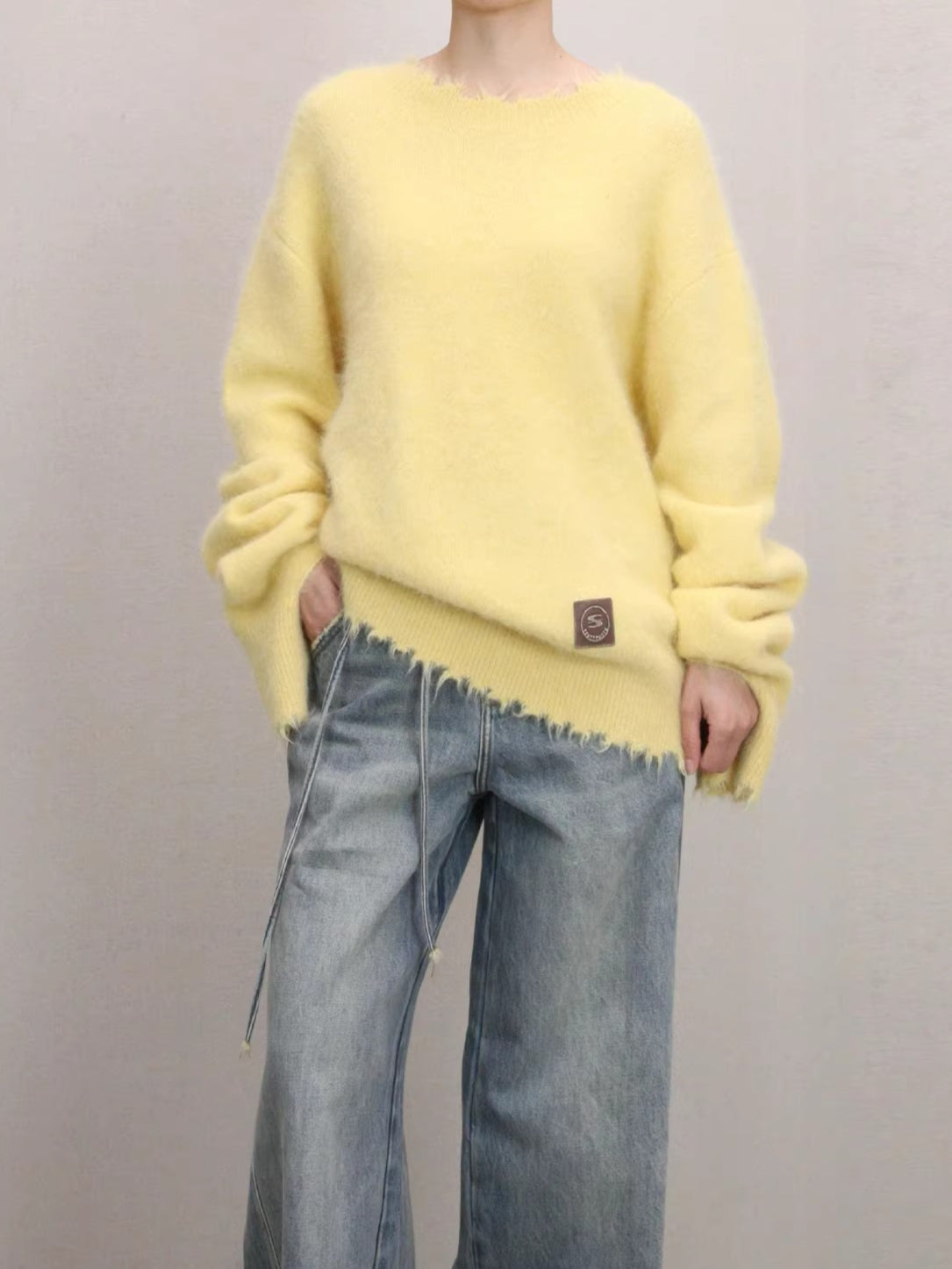 Soft-Touch Alpaca-Blend Crewneck Sweater