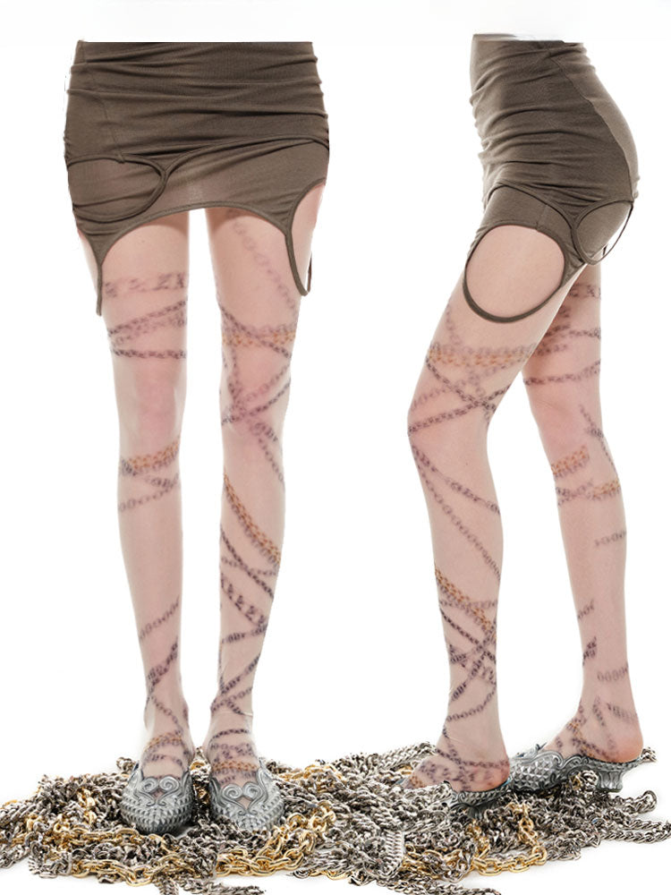 Skin-friendly Printed Pattern Stockings - CHINASQUAD