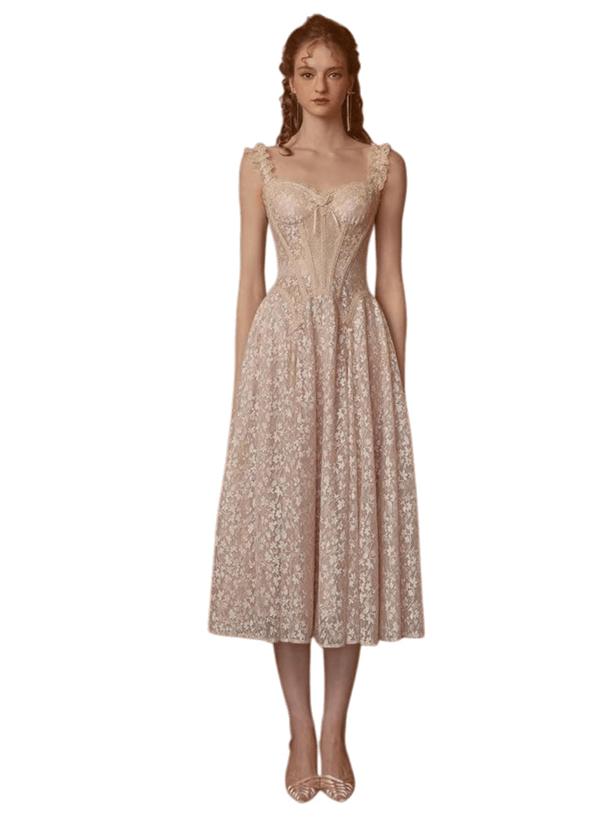 French Heiress Lace Corset Slip Dress