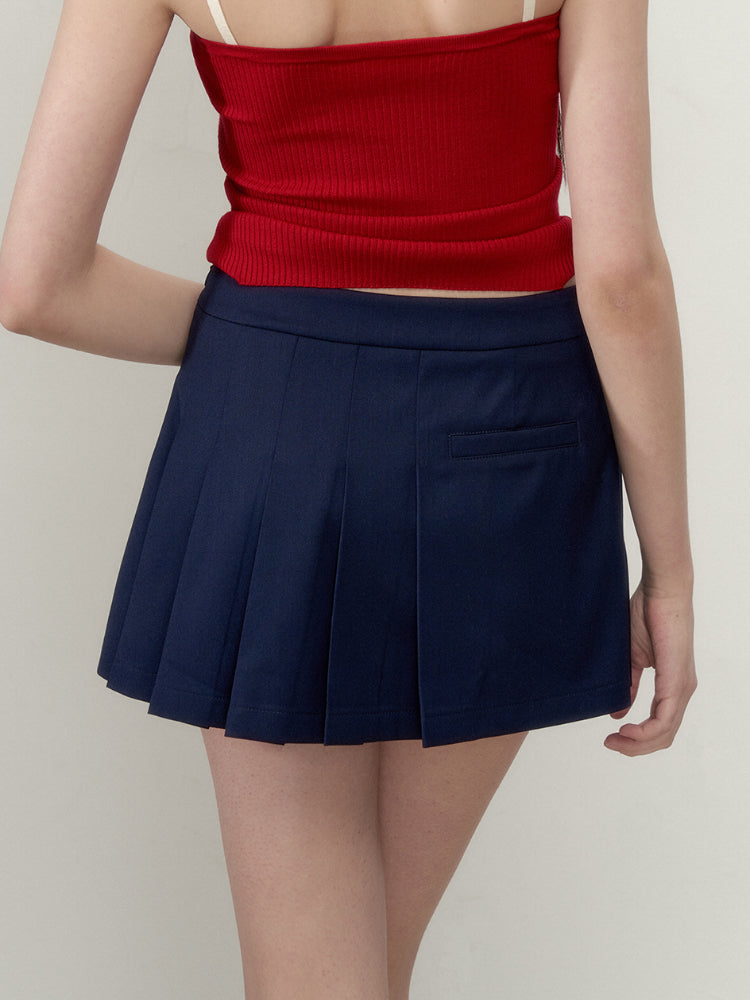 A-Line Irregular Pleated Skirt - CHINASQUAD